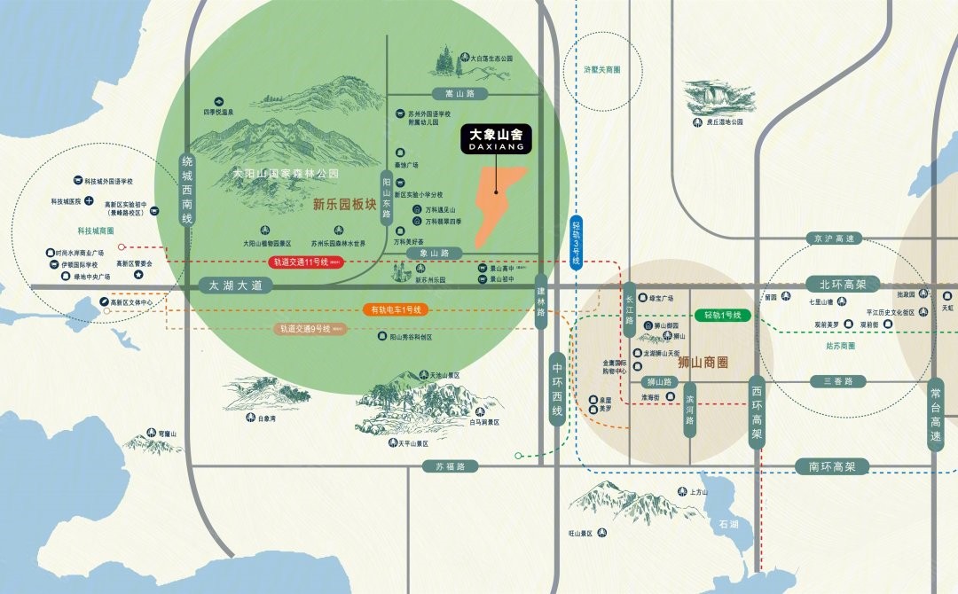 万科大象山舍区位图