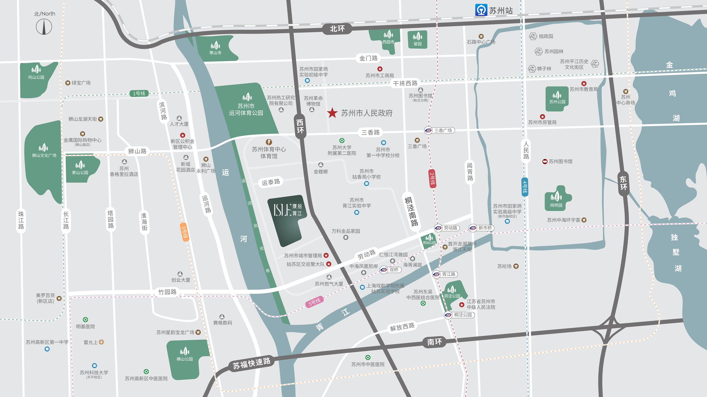 万科·璞拾胥江区位图